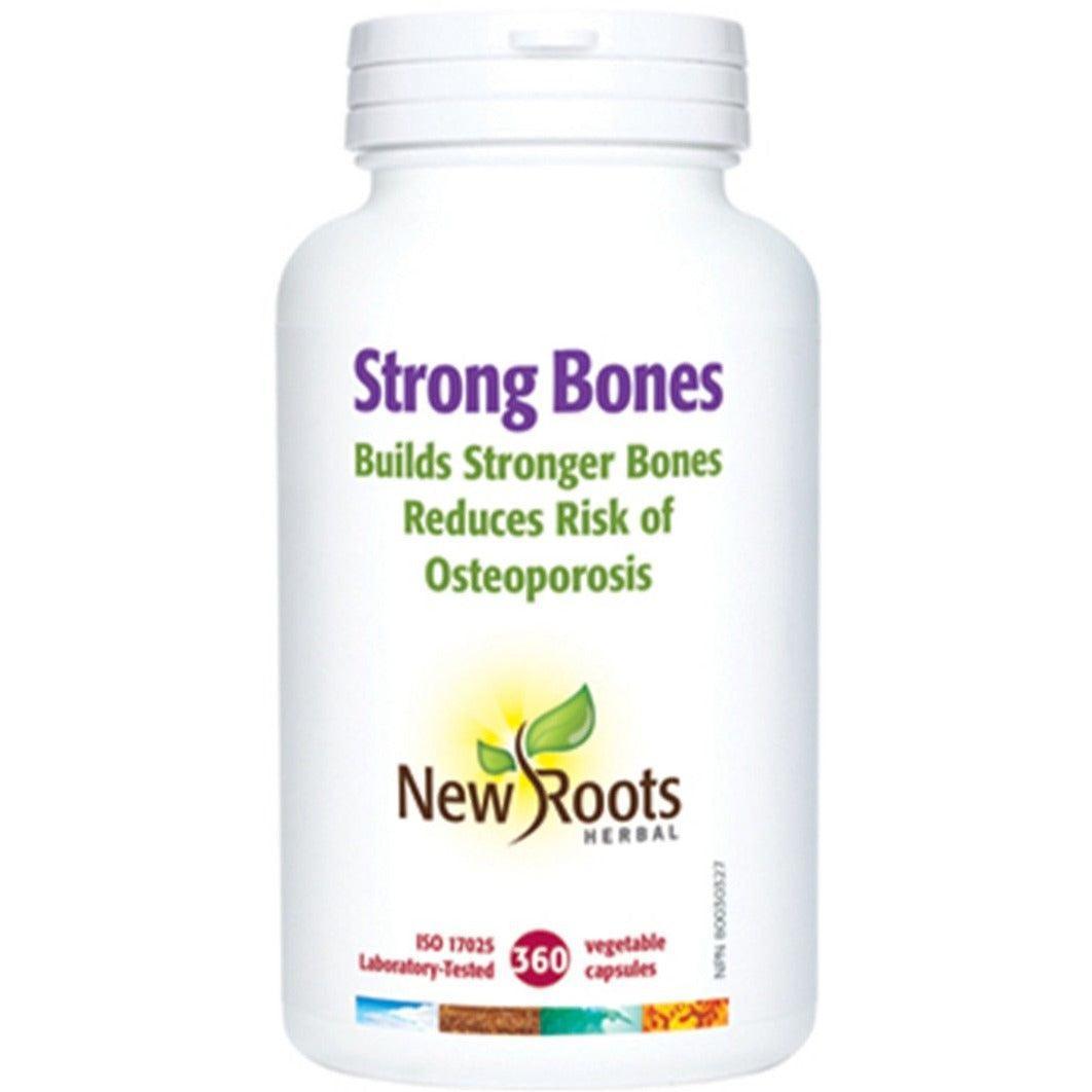New Roots Strong Bones 360 Veggie Caps - Plant-Based Calcium Supplement for Bone Health & Joint Support - Perfect for Vegetarians & Active Lifestyles