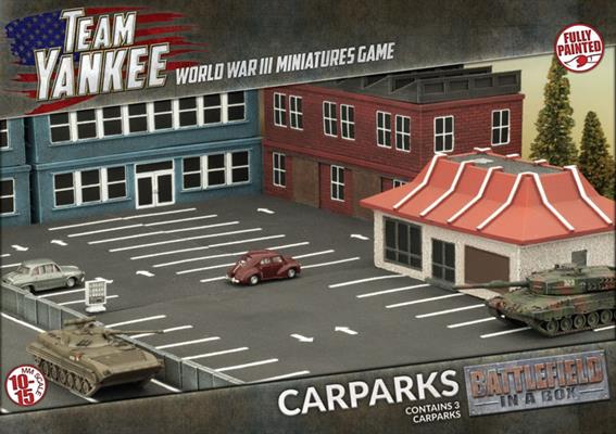 Battlefield in a Box: Modern Car Parks (Set of 3) - Perfect for Wargaming, Tabletop Battles & Military Diorama Scenes