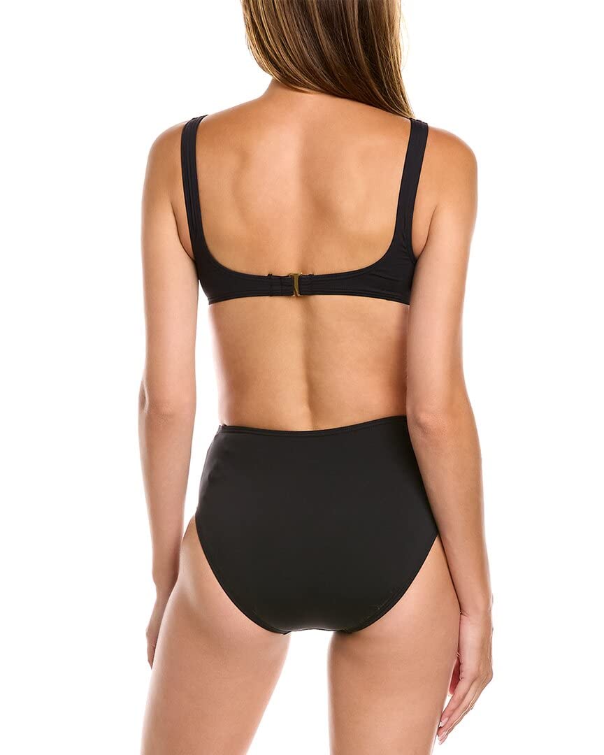Vince Camuto Serengeti Shades Logo Ring Cutout Scoop One-Piece Swimsuit - Stylish Women's Bathing Suit for Beach, Pool & Summer Vacations