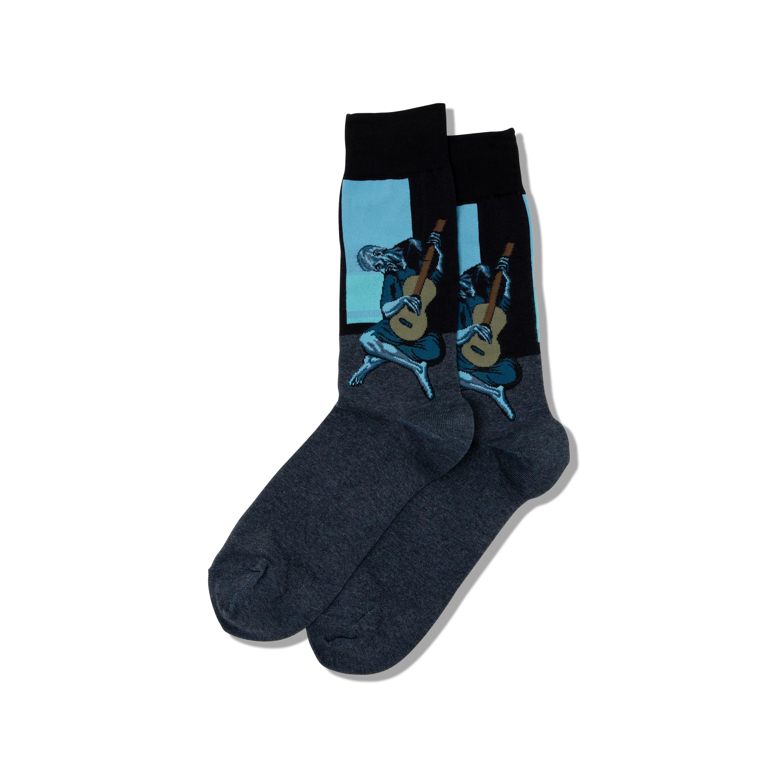 Hot Sox Men's Famous Paintings Crew Socks - 1 Pair Pack - Cool Artistic Novelty Socks for Gifts, Casual Wear & Art Lovers - Perfect for Daily Use, Office & Unique Present Ideas