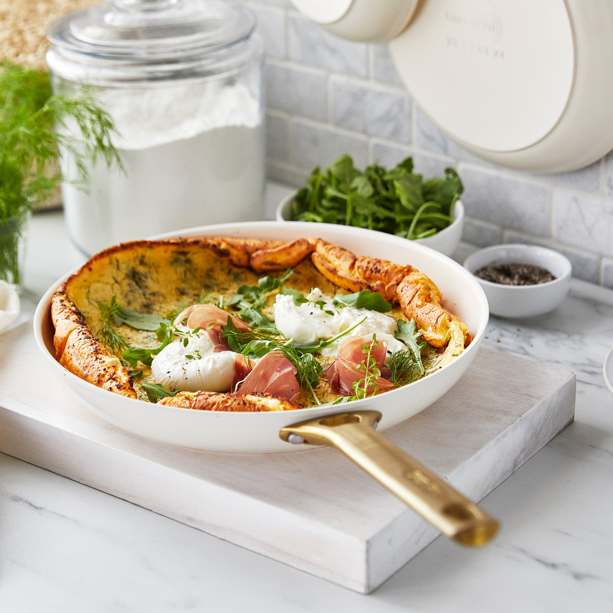 Premium Ceramic Nonstick Frypan Set - 8, 10 & 12 Inch Cookware for Healthy Cooking | Cream Color | Perfect for Frying, Sautéing & Everyday Meals