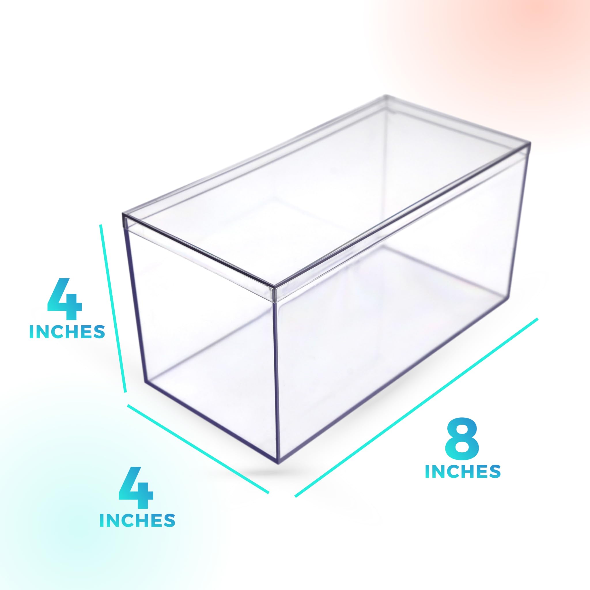 Premium Clear Hard Plastic Display Case for Collectibles - 8