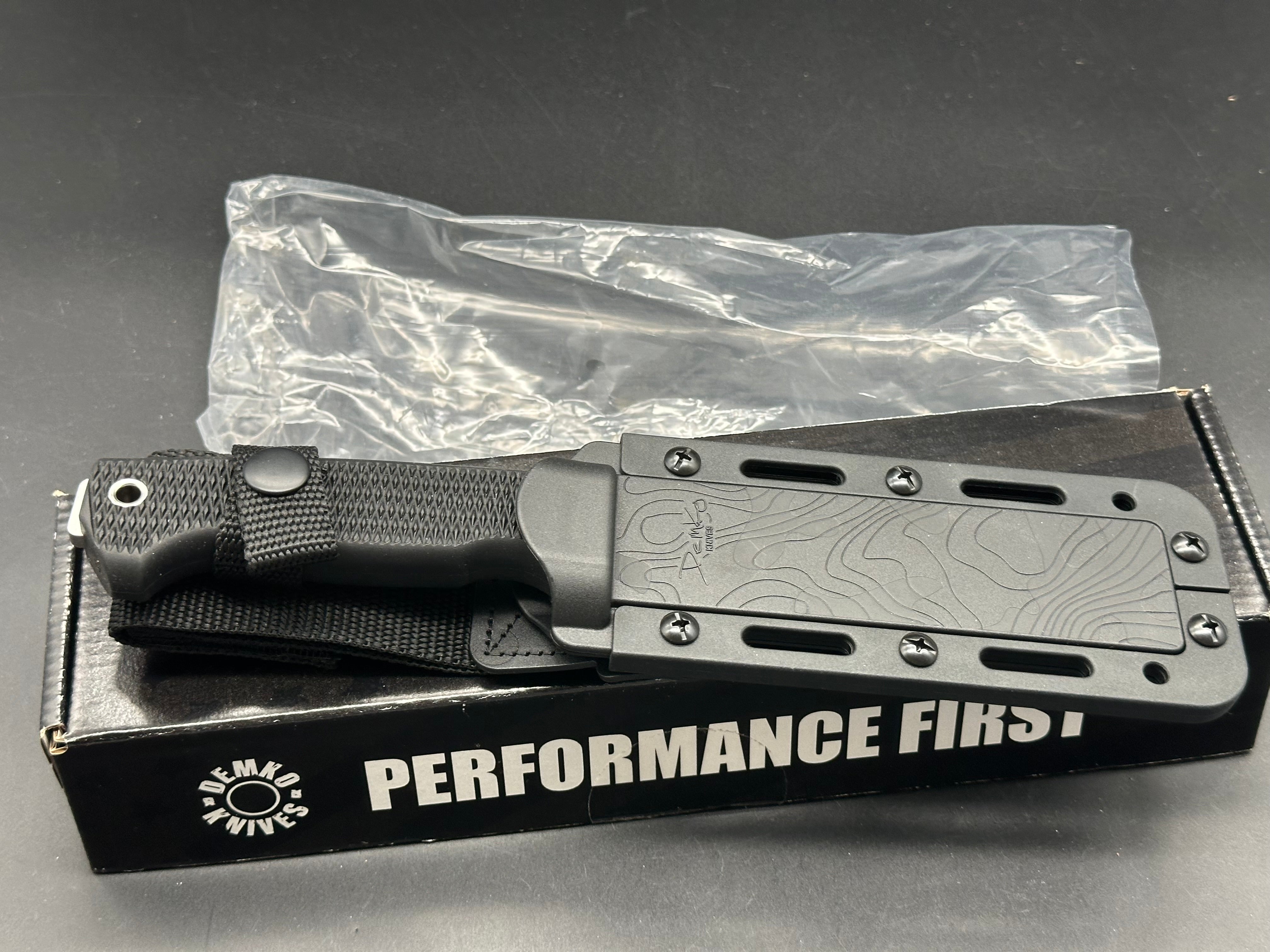 Demko FreeReign Magnacut Black Folding Pocket Knife - Premium EDC Tactical Knife for Outdoor, Camping, Hunting, and Survival Gear