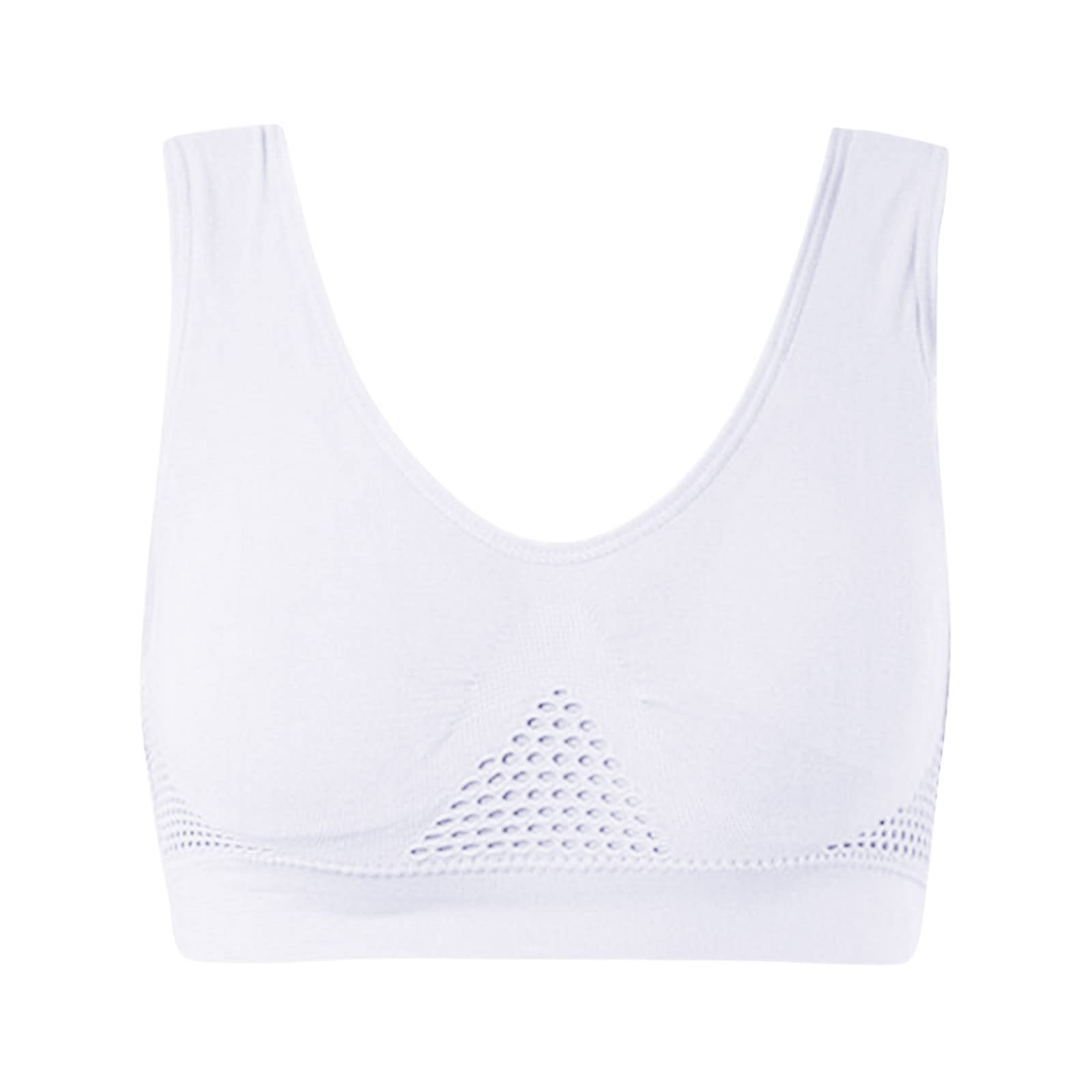 Women's Cotton Sports Bra - Padded, Seamless, Wire-Free & Breathable Yoga Bra for Comfort & Support | Perfect for Workouts, Yoga, Running & Everyday Wear