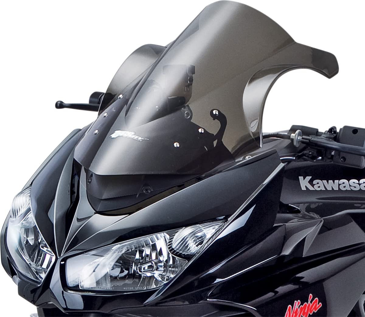 Zero Gravity Light Smoke Double Bubble Windscreen for Motorcycles - Universal Fit for Enhanced Wind Protection & Comfort (Model 16-231-02) - Perfect for Touring, Commuting & Long Rides