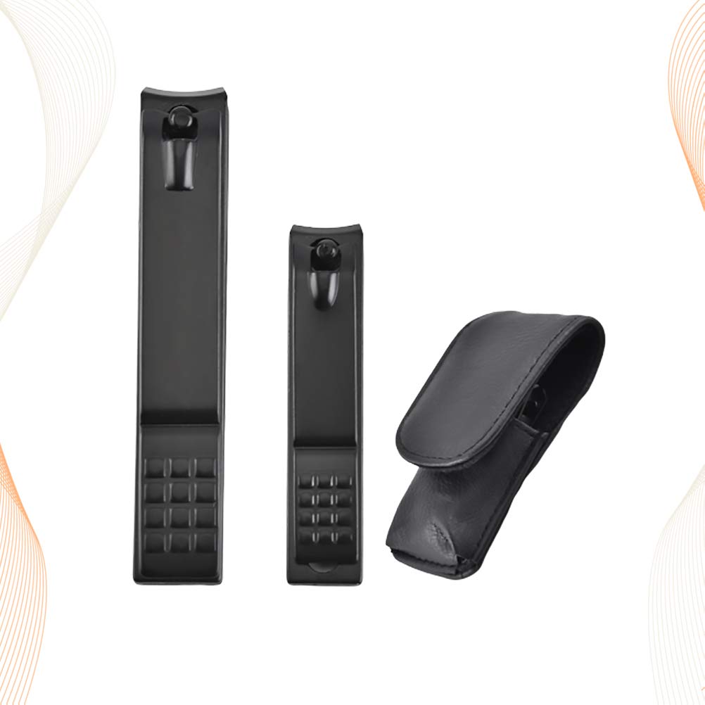 Artibetter Professional Nail Clipper Set - Durable Stainless Steel Nail Cutter & Trimmer for Men & Women (Black) | Perfect for Home, Travel & Salon Use