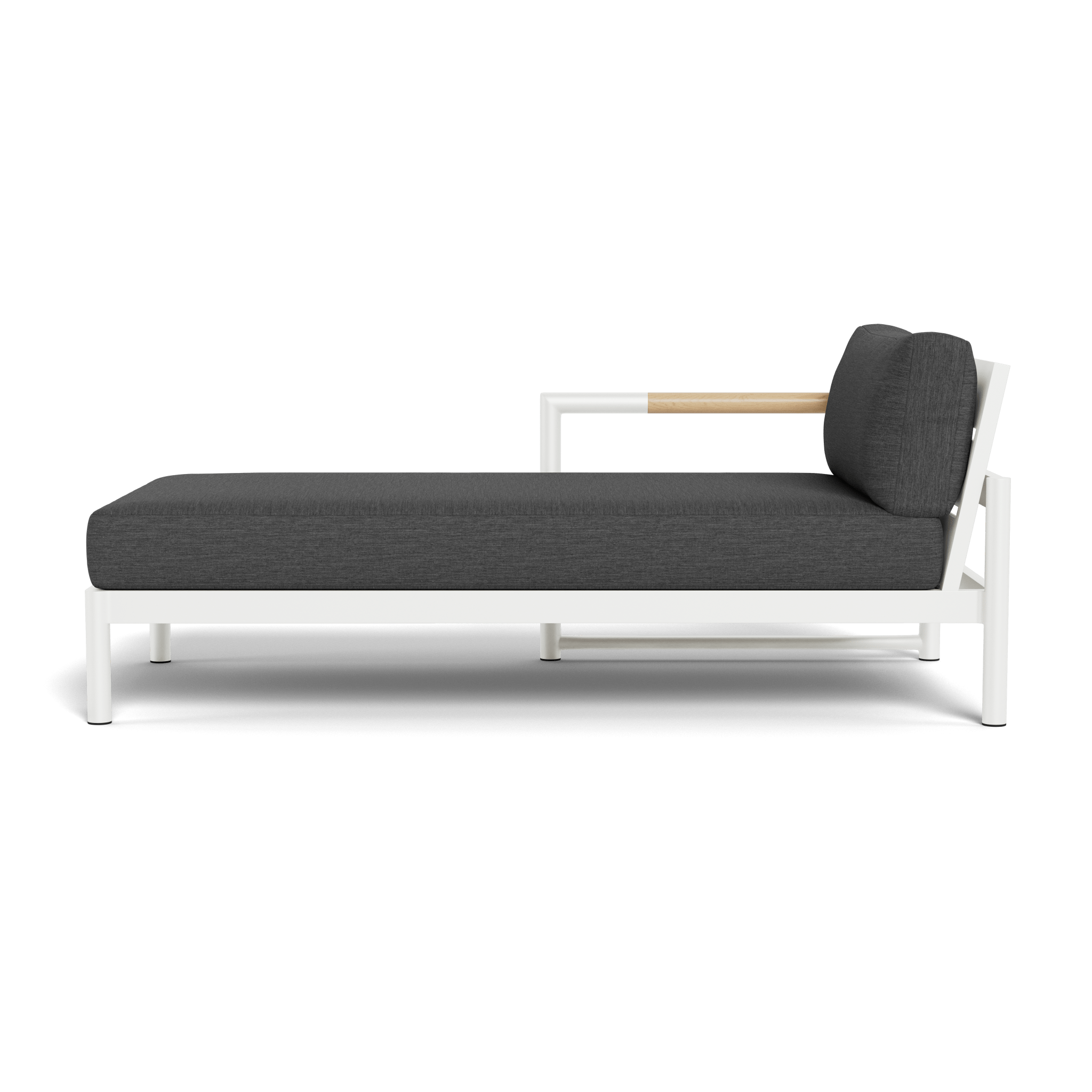 Breeze XL Aluminum Chaise Lounge Chair Left - Lightweight & Durable Outdoor Patio Furniture for Poolside, Beach, or Backyard Relaxation