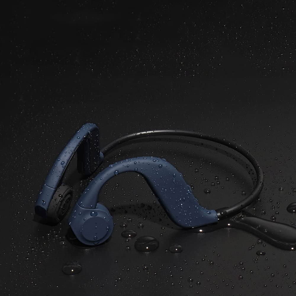 Bone Conduction MP3 Waterproof Headphones for Swimming - Open-Ear Wireless Bluetooth Headphones (Black) | Perfect for Running, Cycling & Outdoor Sports
