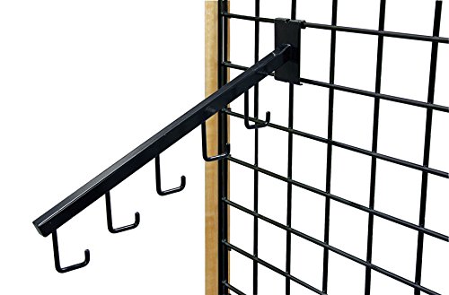 25 Pack Waterfall Display for 3 Inch O.C. Gridwall with J Hooks - Perfect for Retail Store Merchandising & Product Showcase