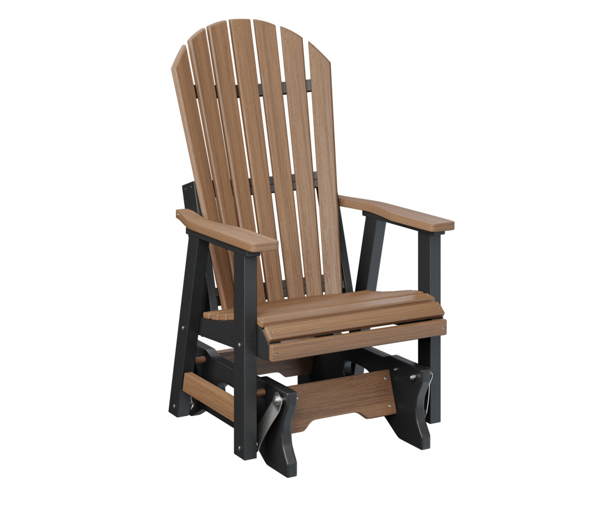 Berlin Gardens Comfo Back Single Glider - Outdoor Patio Rocking Chair with Ergonomic Support for Porch, Garden, or Deck Relaxation | Perfect for Reading, Lounging, and Enjoying Nature