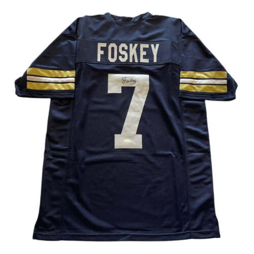 Isaiah Foskey Autographed Notre Dame 2021 Shamrock Series Blue Jersey - Authentic Signed Football Collectible for Fans & Memorabilia Display