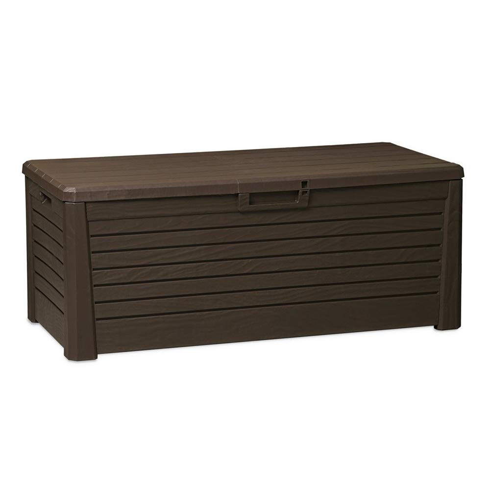 Heavy Duty 145 Gallon Outdoor Storage Deck Box - Weather Resistant, Lockable Lid, 793lb Capacity for Patio & Garden