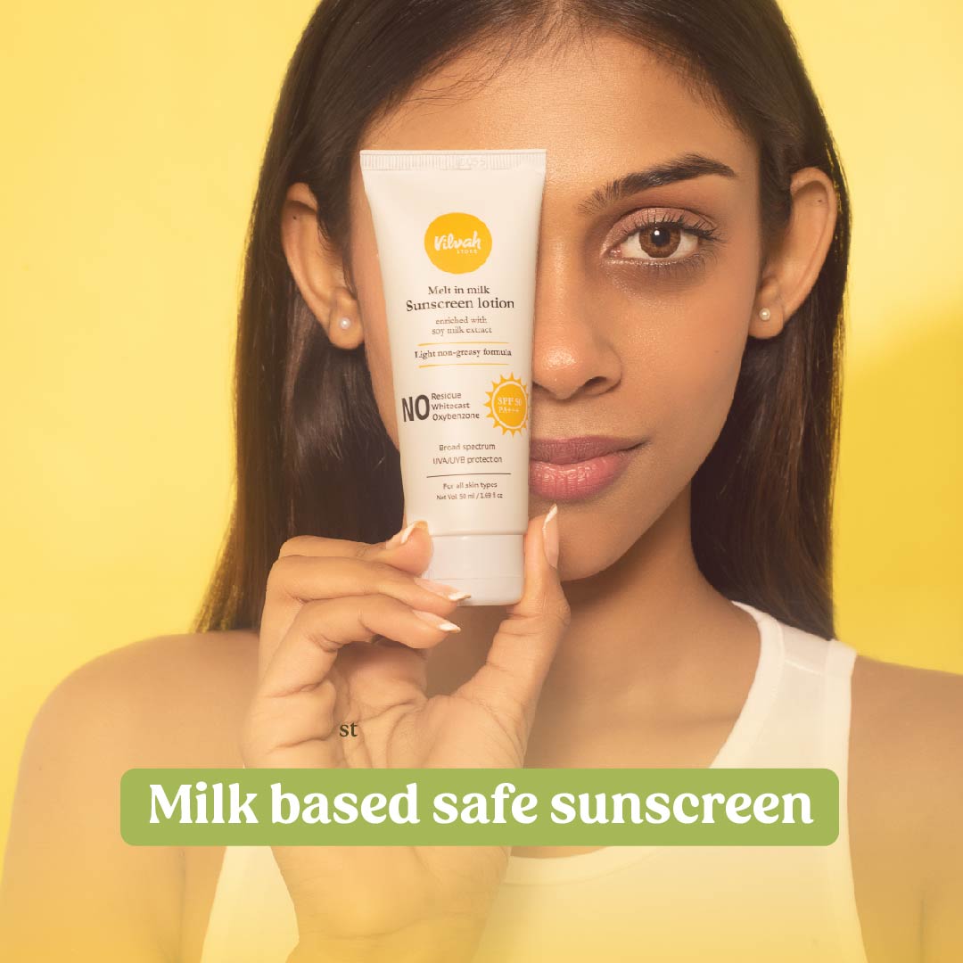 SPF 50 Melt-in-Milk Sunscreen for Face & Body | Broad Spectrum UVA/UVB Protection | Lightweight Non-Greasy Formula | Reduces Tan & Prevents Sunburn | Perfect for Beach, Swimming & Outdoor Activities