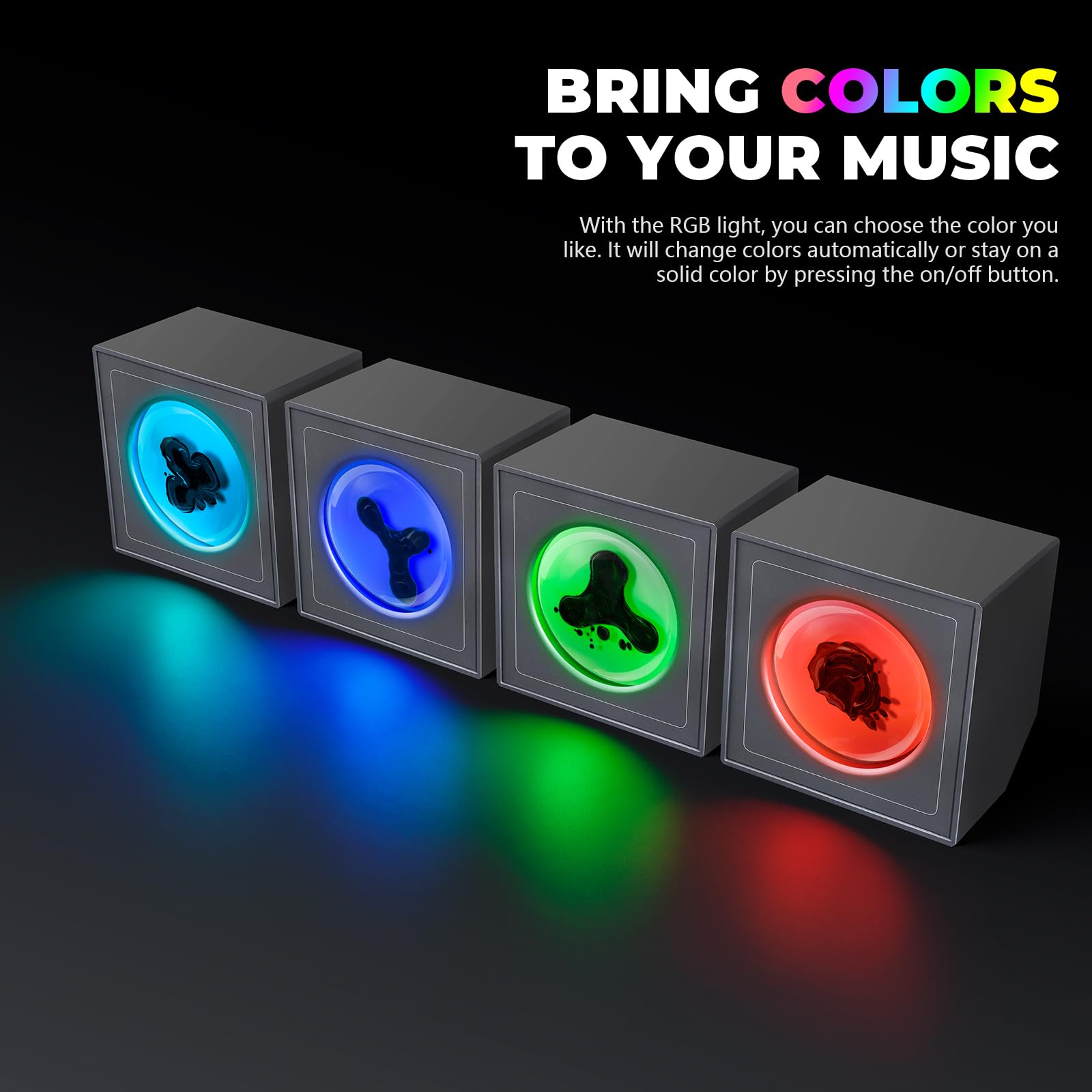 Ferrofluid Music Visualizer - Dancing Sound Sensitive Ferrofluid Speaker Display with RGB Lights | Science Desk Toy for Office, Bedroom & Study | Perfect for Music Lovers, Tech Enthusiasts & Science Gifts | Use for Home Decor, Party Entertainment & STEM Education