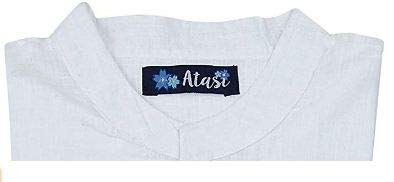 Atasi Men's Solid Satin Slub Long Sleeve Kurta Shirt | Elegant Traditional Wear for Festivals, Weddings & Formal Events