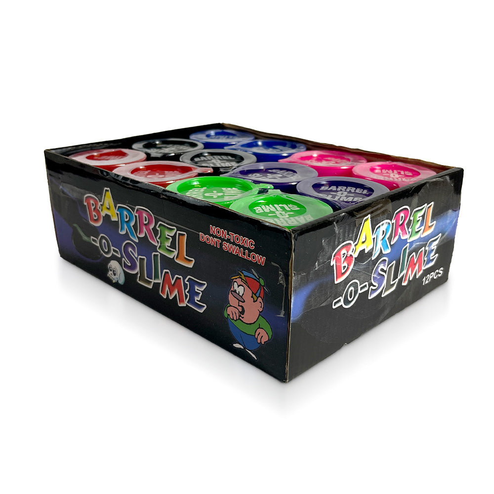 Barrel O Slime - 12 Pack of Fun Slime Toys for Kids | Perfect for Sensory Play, Stress Relief & Party Favors