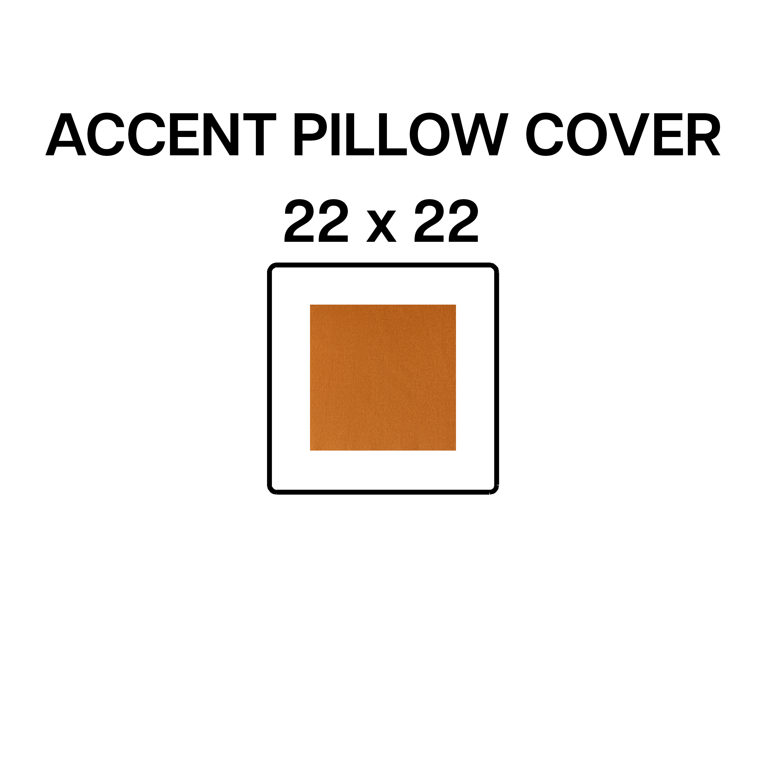 22x22 Inch Decorative Throw Pillow Cover - Soft Cheddar Yellow Accent Cushion Case for Sofa, Bed, Chair - Home Decor & Living Room Essentials (BP 643 54)