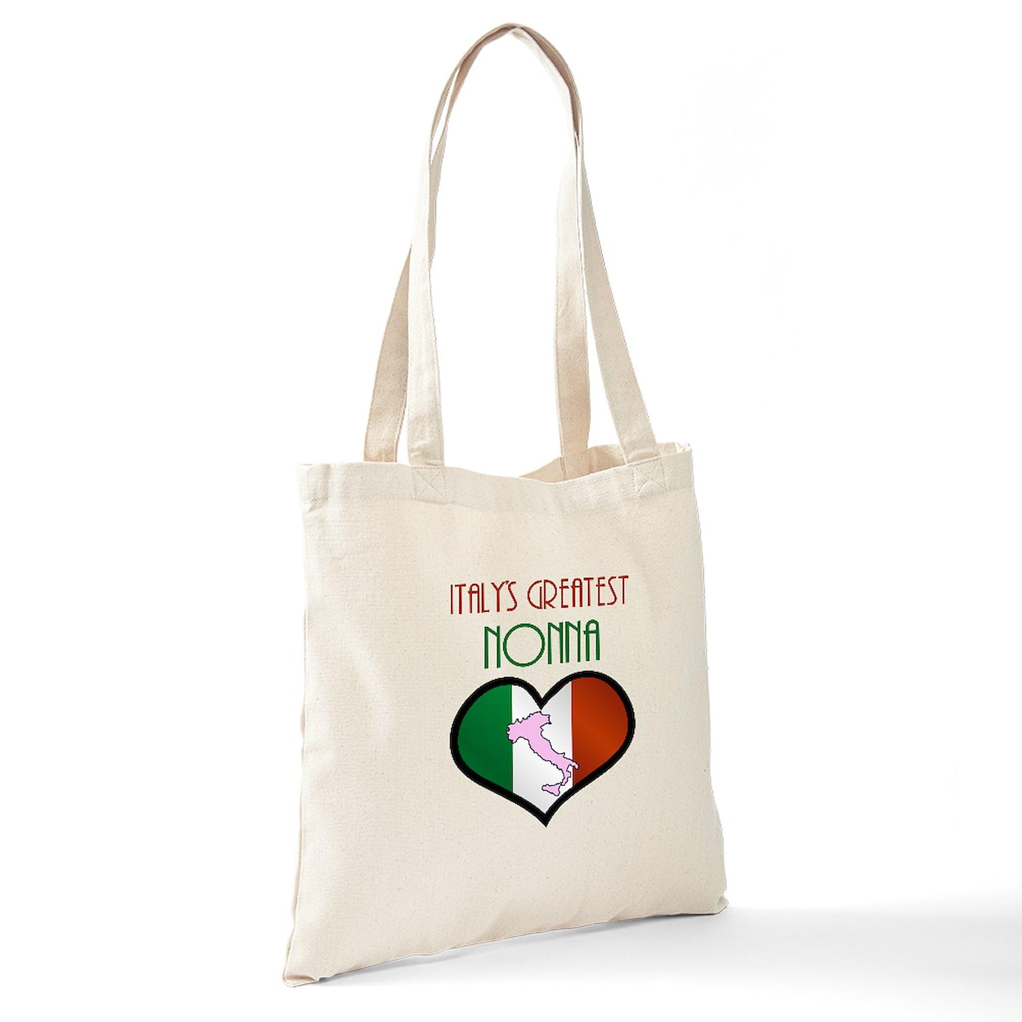 Stylish Italy's Greatest Nonna Canvas Tote Bag - Eco-Friendly Reusable Shopping Bag for Groceries, Beach & Daily Use