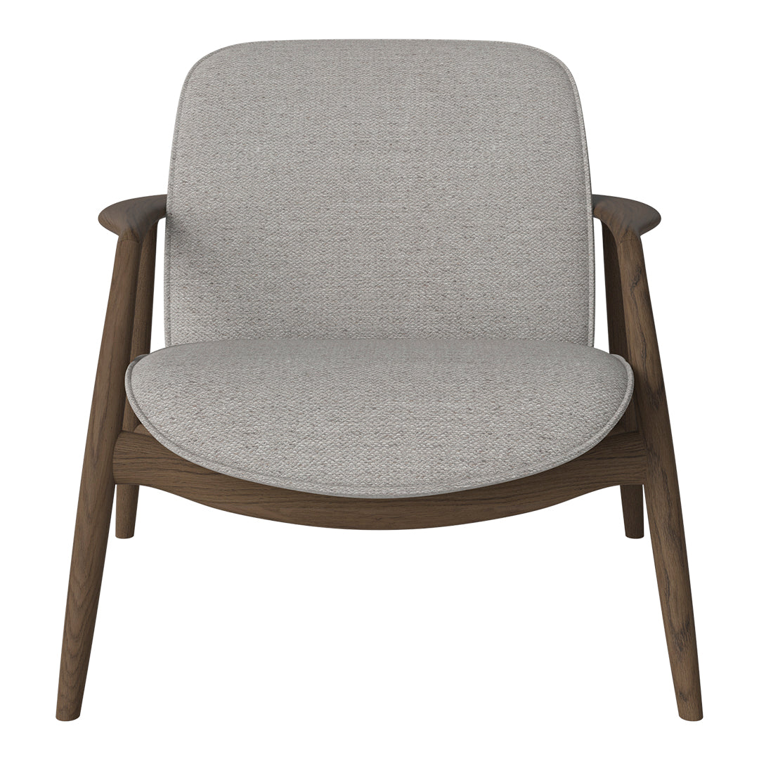 Bowie Lounge Chair - Modern Accent Chair for Living Room, Bedroom & Office - Comfortable Upholstered Armchair with Wooden Legs - Perfect for Relaxing, Reading & Lounging