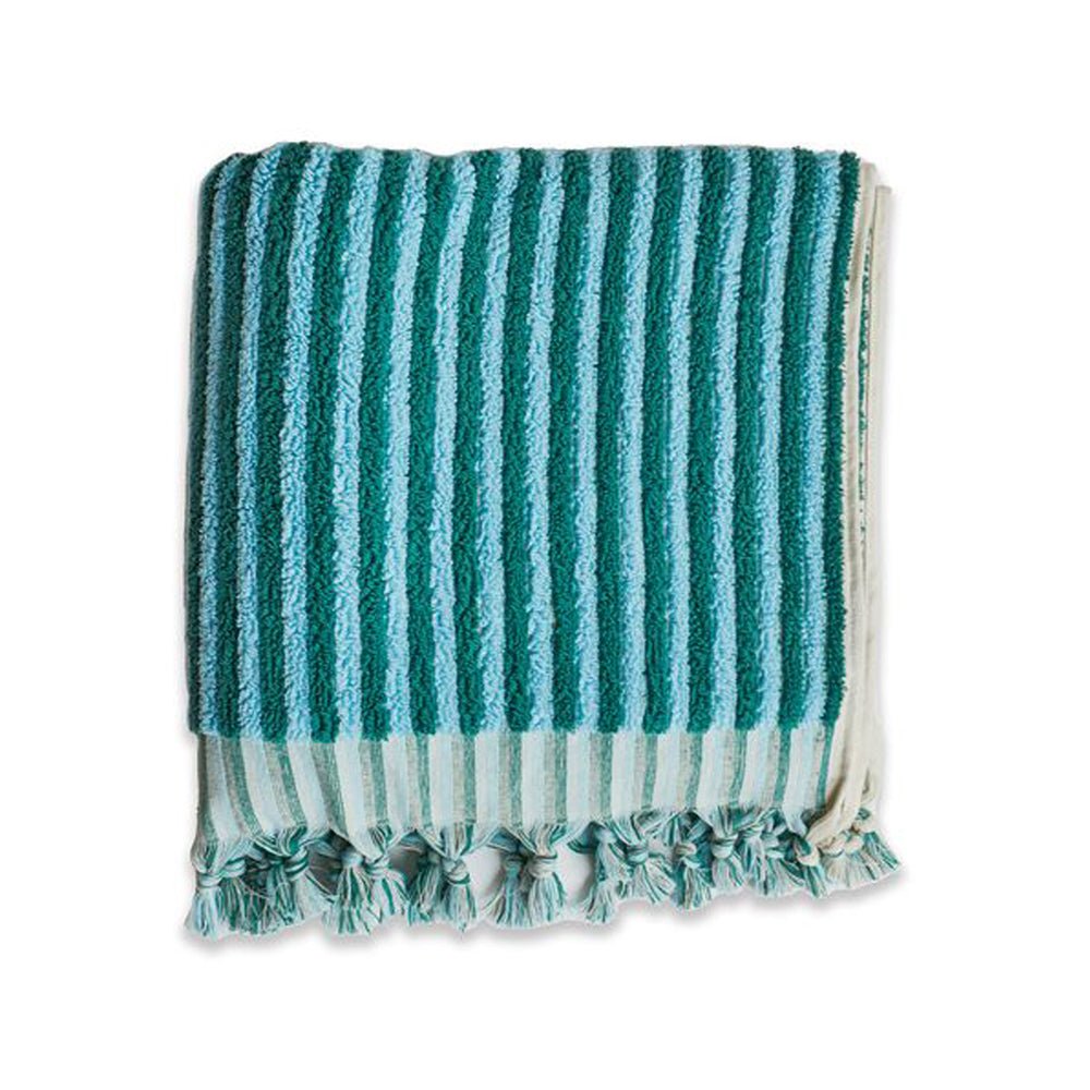 Premium Sailor Stripe Turkish Bath Towel - 100% Cotton, Quick-Drying & Ultra Absorbent - Perfect for Beach, Spa, and Luxury Bathroom Use