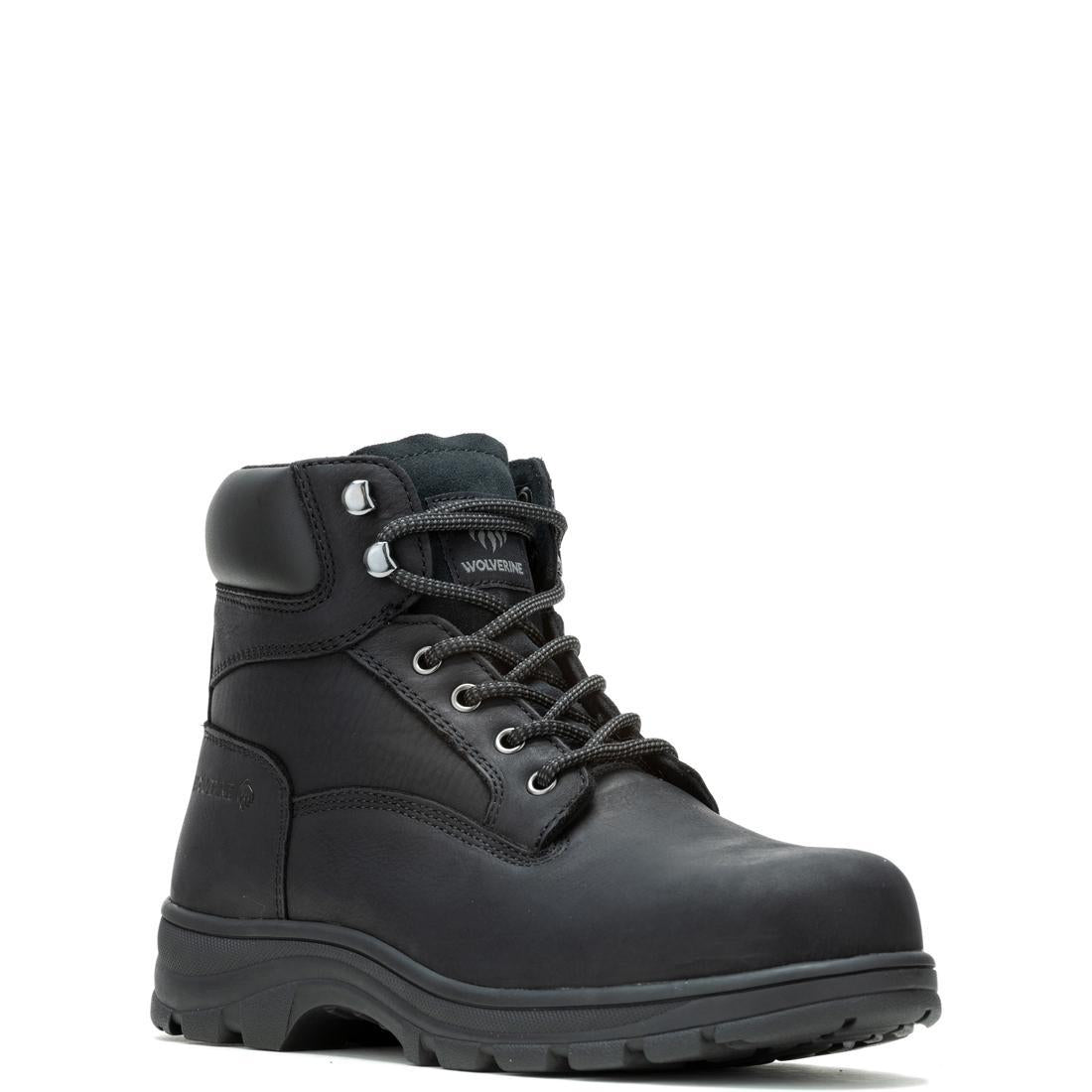 Carlsbad Steel Toe Work Boots for Men - Black Safety Shoes for Construction, Warehouse & Outdoor Work - Durable & Comfortable Work Boots
