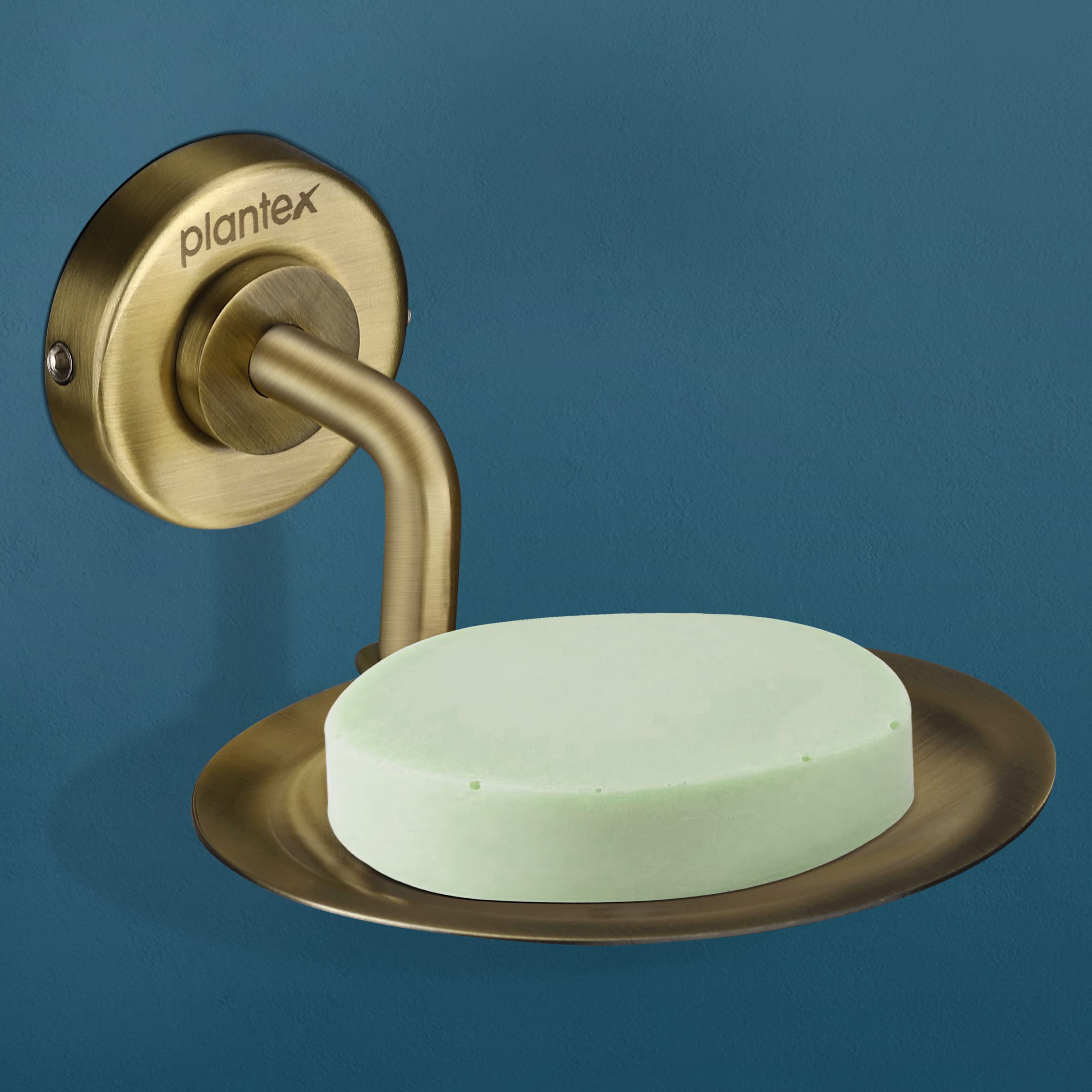 Plantex 304 Stainless Steel Bathroom Accessories 5-Piece Set - Towel Bar, Soap Dish, Toothbrush Holder, Robe Hook & Hand Towel Ring - Antique Brass Finish for Bathroom, Spa & Hotel Decor