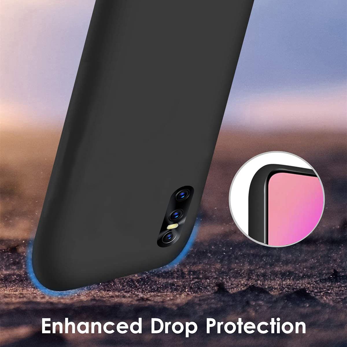 Custom Personalized Picture Phone Case for Vivo V15 Pro - Shockproof Silicone Cover, Soft Candy Design, Christmas Birthday Gift Idea, Protective Black Phone Cover - Perfect for Daily Use, Travel & Special Occasions