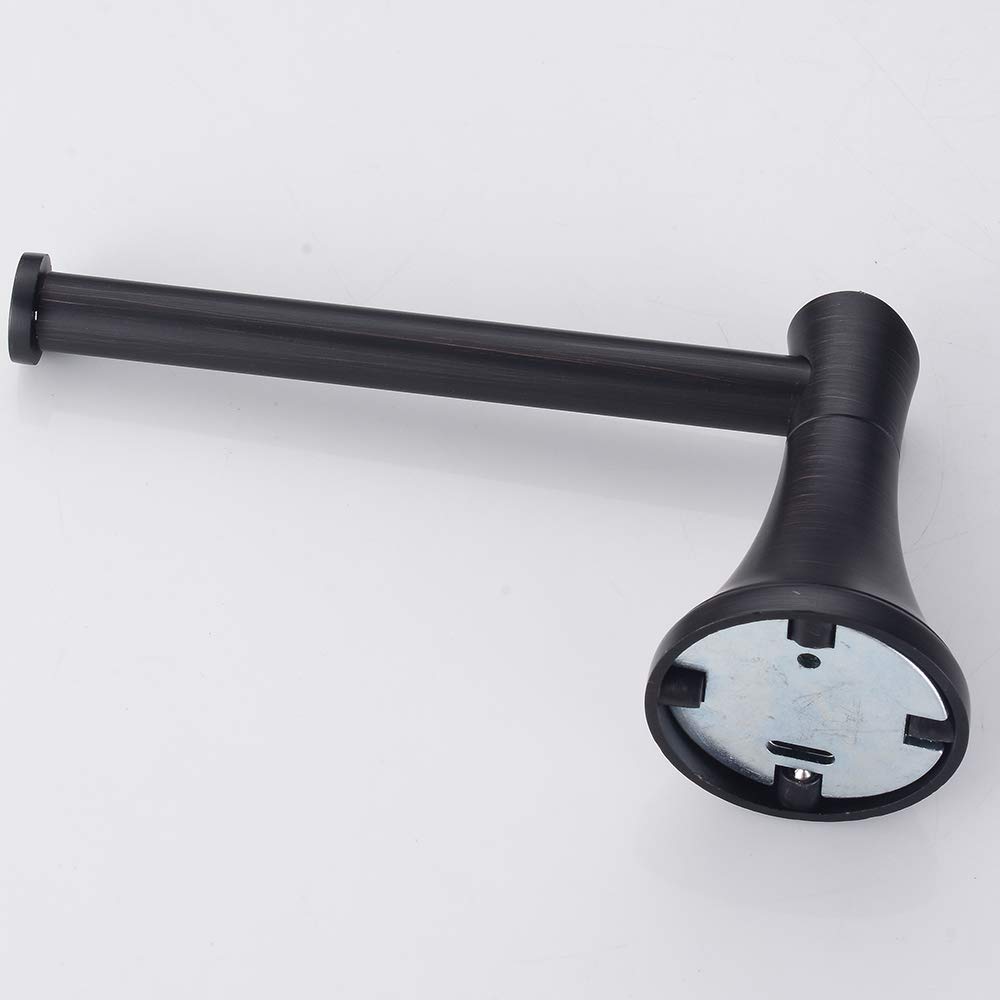 Wall Mounted European Style Bathroom Paper Holder - Oil Rubbed Bronze & Black Toilet Tissue Dispenser for Modern Bathrooms & Powder Rooms