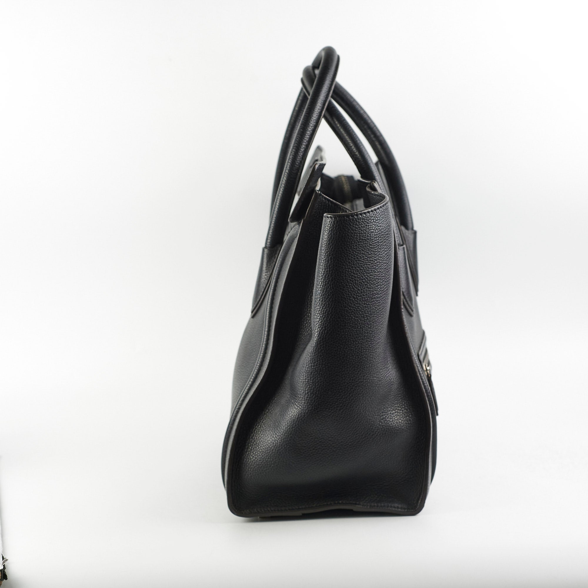Celine Mini Luggage Tote Bag in Black | Genuine Leather Crossbody Handbag for Women | Perfect for Work, Travel & Everyday Use