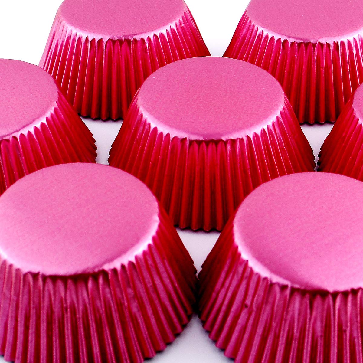 Eoonfirst 198 Pcs Pink Foil Cupcake Liners - Valentine's Day Baking Muffin Paper Cups for Parties, Weddings & Birthday Celebrations