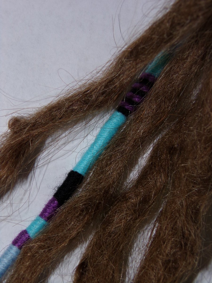 Turquoise/Teal Dreadlocks Accessory - 1 Pack of Colorful Hair Wraps for Dreads, Braids & Curly Hair | Stylish Hair Fall Protection & Boho Hair Wrap | Perfect for Festivals, Concerts & Everyday Boho Chic Style