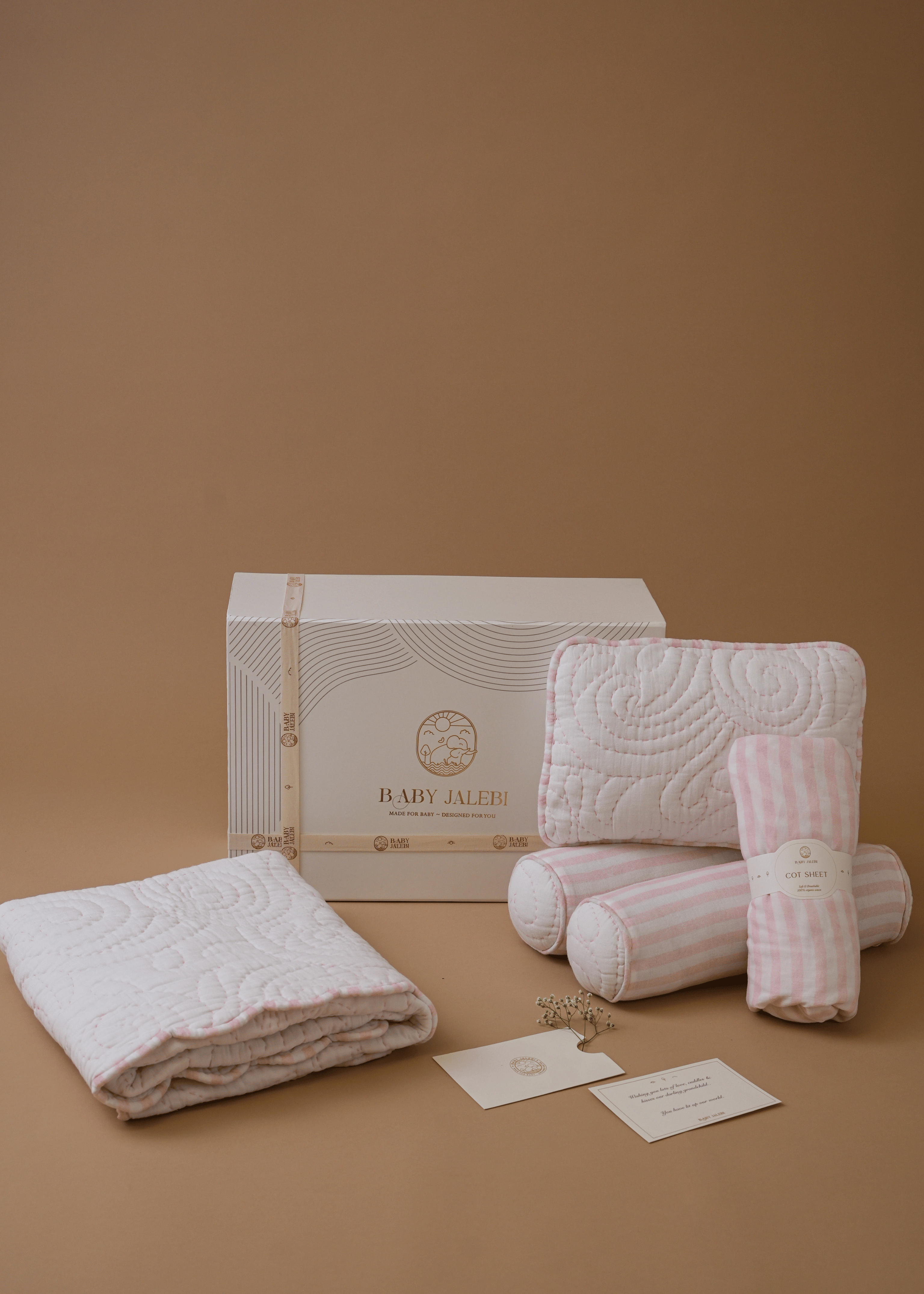 Samsara 3-Piece Organic Cotton Baby Crib Bedding Set - Soft & Breathable Nursery Bed Sheets for Boys & Girls - Perfect for Newborns, Infants & Toddlers (Crib, Daycare, Travel)