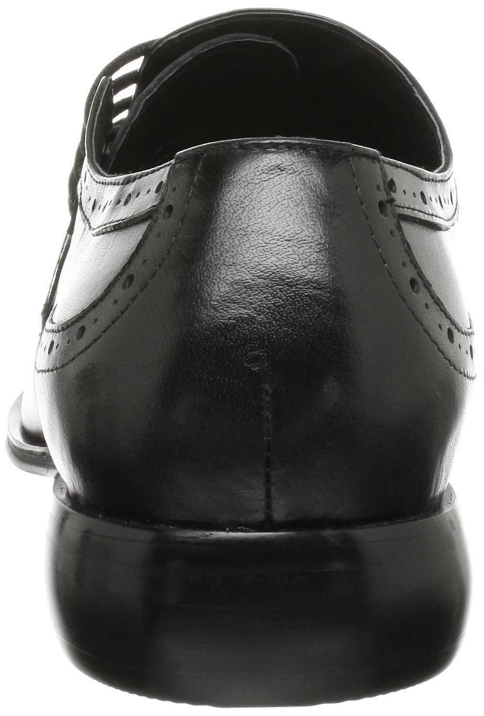 Premium Genuine Leather Men's Oxford Dress Shoes - Medallion Lace-up Square Toe Formal & Casual Shoes for Business, Office & Weddings (Black)