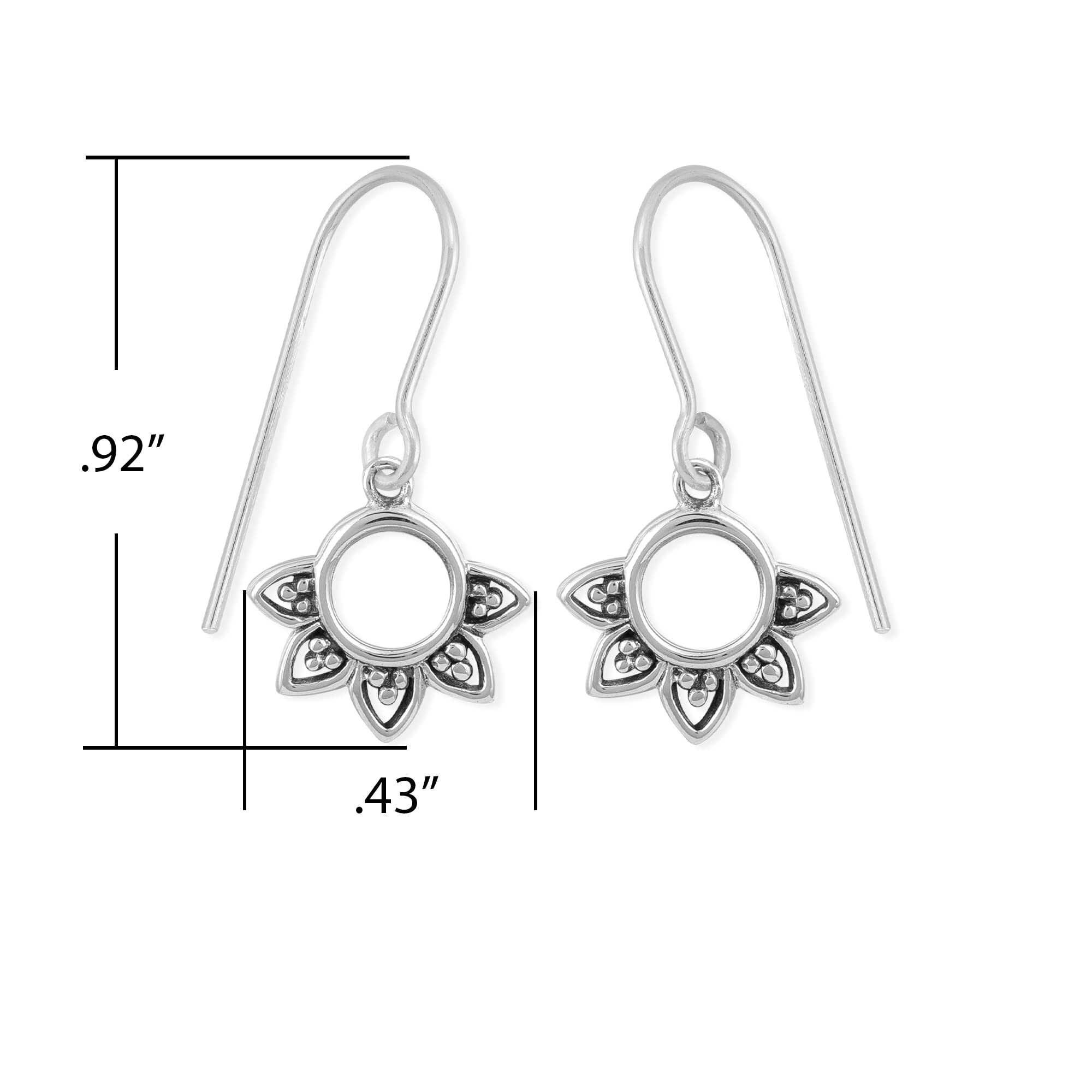 Sterling Silver Balinese Filigree Earrings - Elegant Dangle Jewelry for Parties