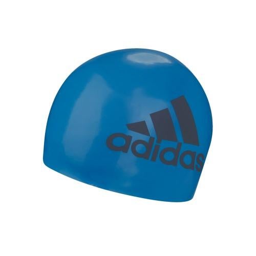 Adidas Silicone Graphic Swim Cap for Women & Men - Waterproof Swimming Cap with Stylish Royal/Navy Design - Ideal for Pool, Beach & Competitive Swimming