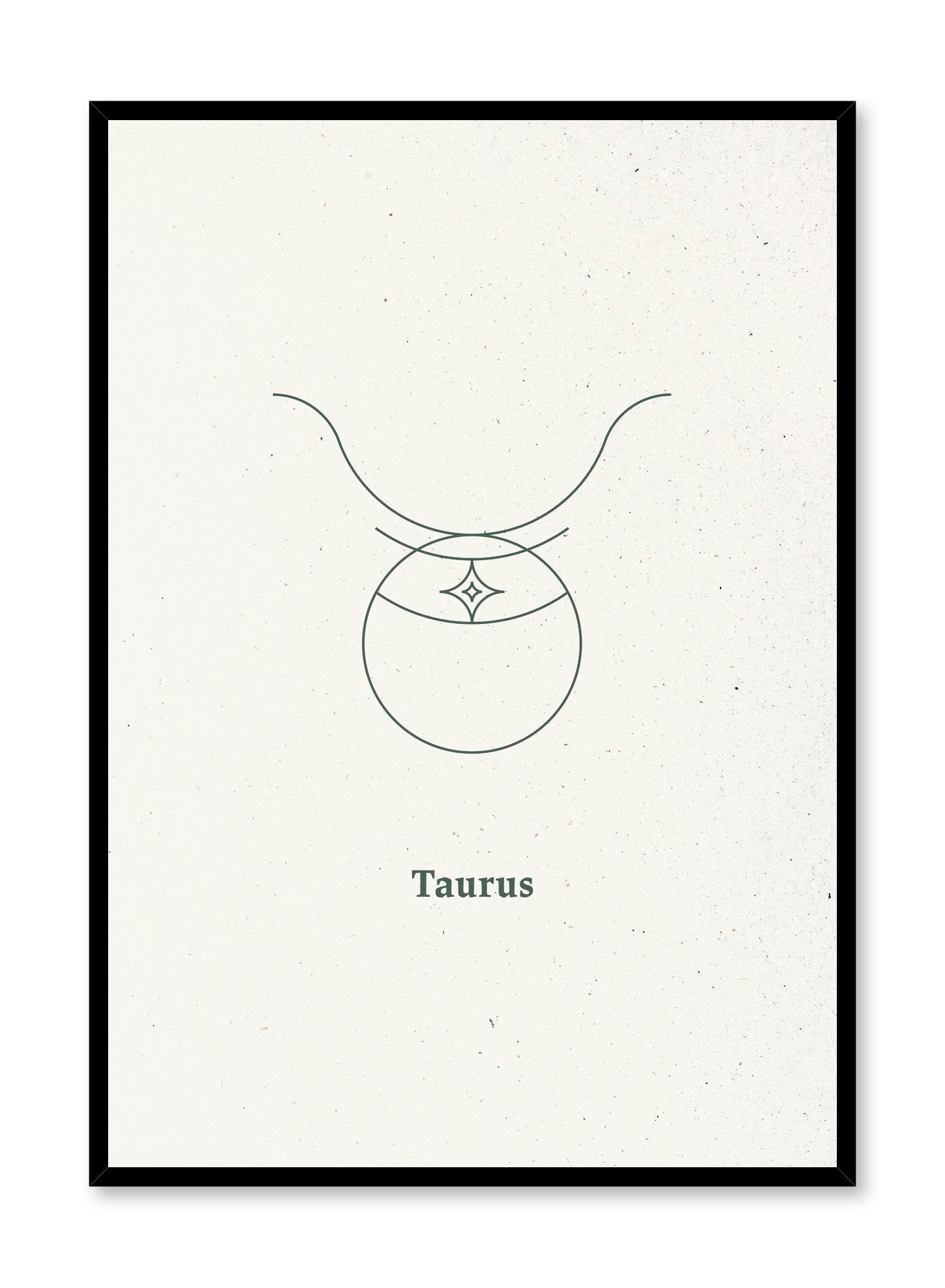 Minimal Taurus Poster - Modern Zodiac Wall Art for Home & Office Decor - Perfect for Living Room, Bedroom & Gifts