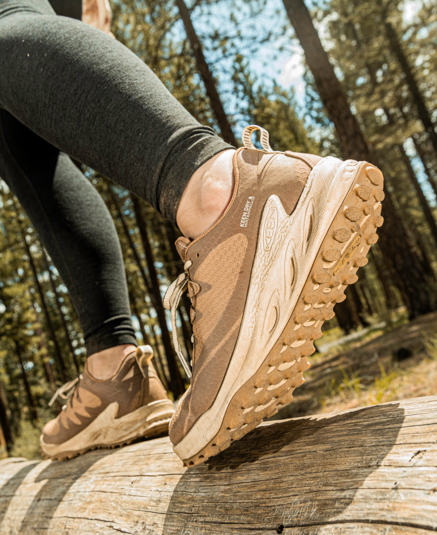 Women's Zionic Waterproof Hiking Shoes - Lightweight & Durable for Outdoor Adventures | Warm Taupe/Raw Umber | Perfect for Trail Running, Camping & Mountain Climbing