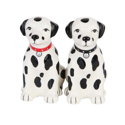 Black and White Dalmatian Puppies Magnetic Salt and Pepper Shakers Set - Cute Kitchen Decor for Home, Dining Table, Housewarming Gift - Perfect for Spice Storage and Adding Fun to Cooking
