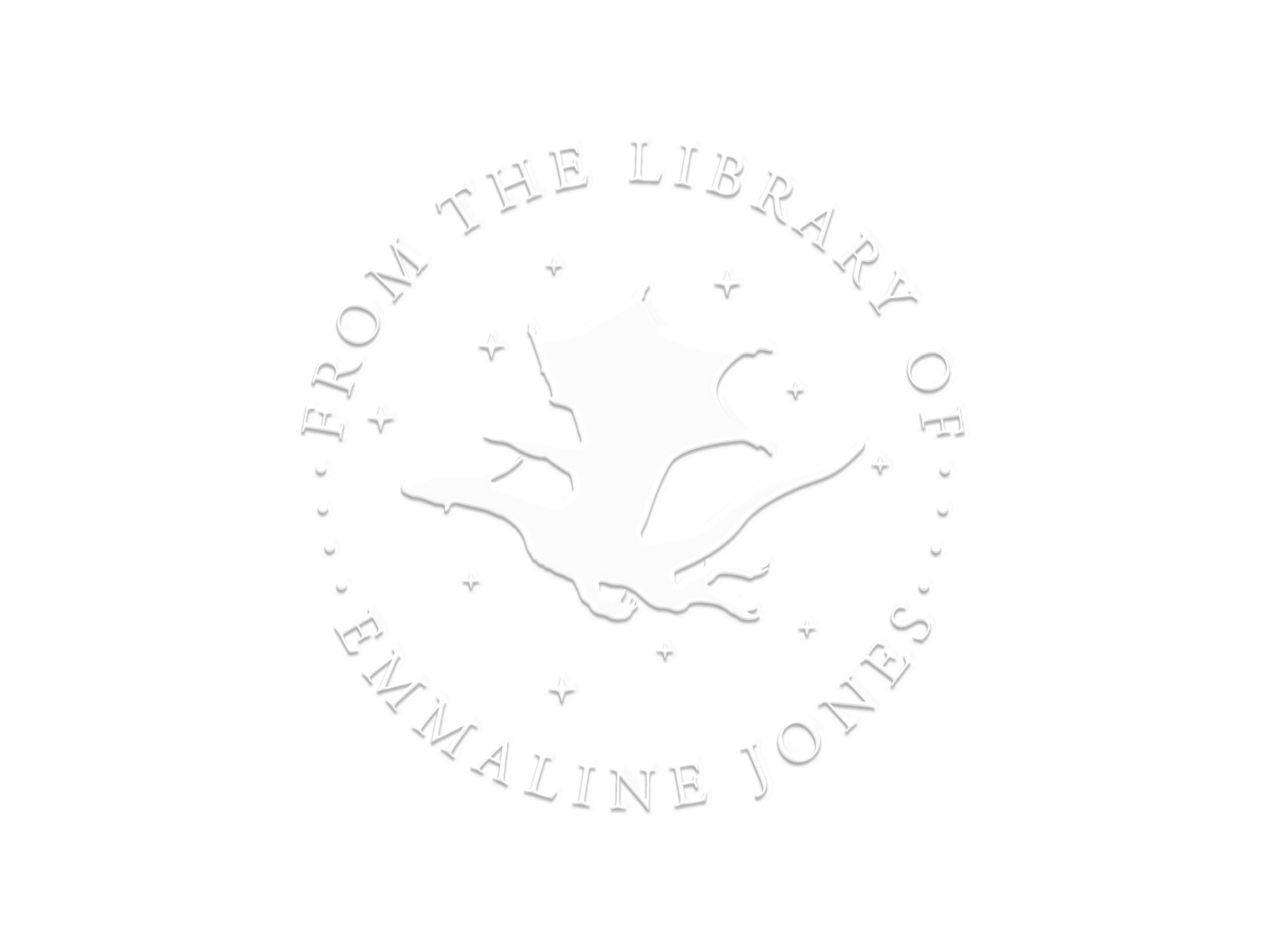Personalized Custom Book Embosser Stamp - Night Dragon Design Fantasy Library Embossing Tool for Book Lovers | Perfect Gift for Bibliophiles, Book Club Members & Fantasy Enthusiasts | Great for Personal Libraries, Book Collections & Special Edition Labeling