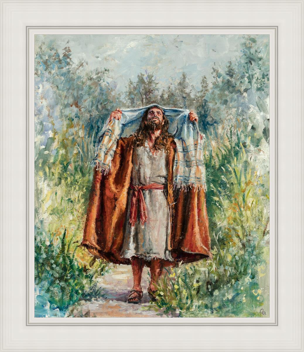 Jesus in the Wilderness - Religious Wall Art for Home & Church Decor - Inspirational Christian Gift for Prayer & Meditation Spaces