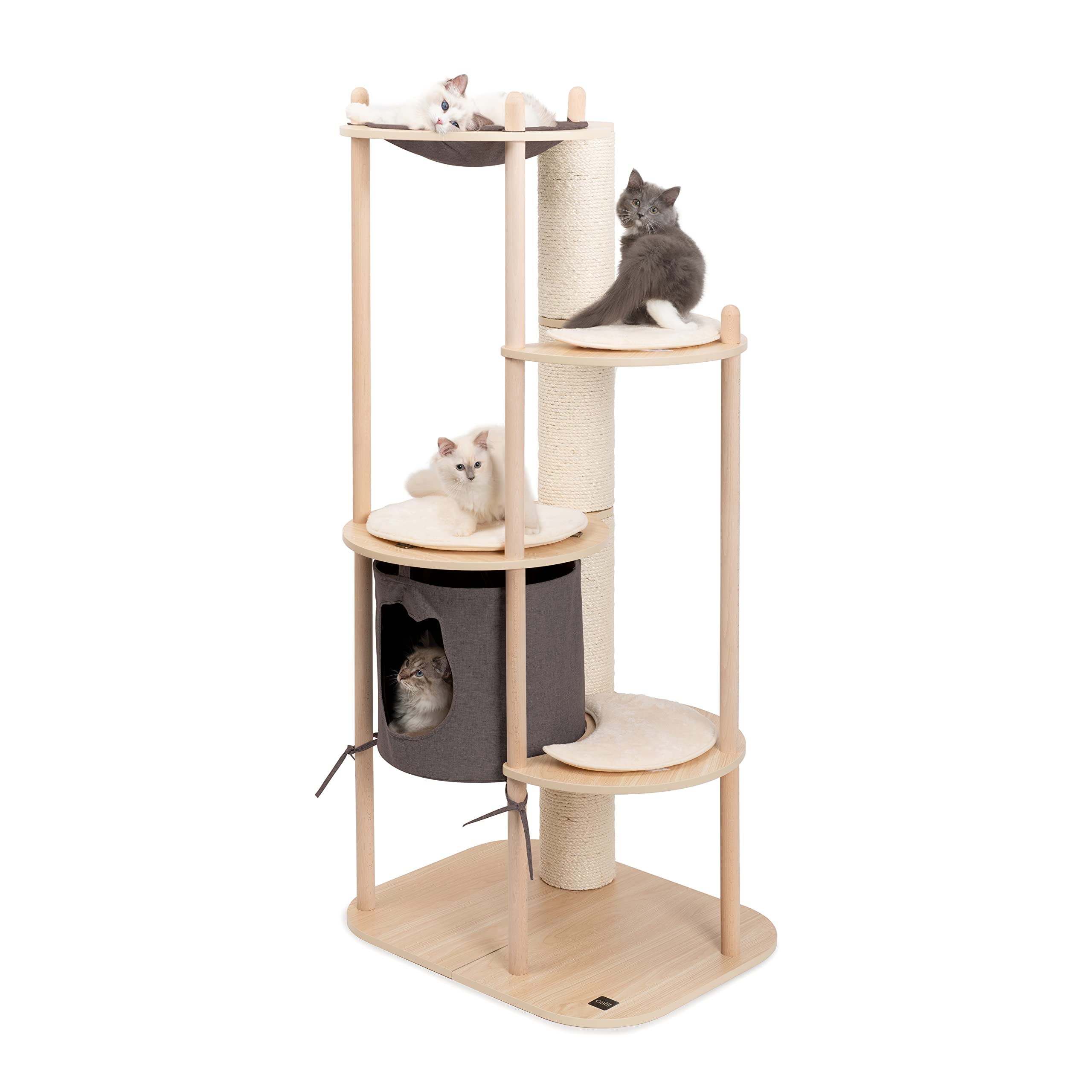 Catit Vesper Treehouse - Large Cat Tree Furniture for Indoor Cats with Scratching Posts & Perches - Perfect for Play, Rest & Climbing in Home or Apartment