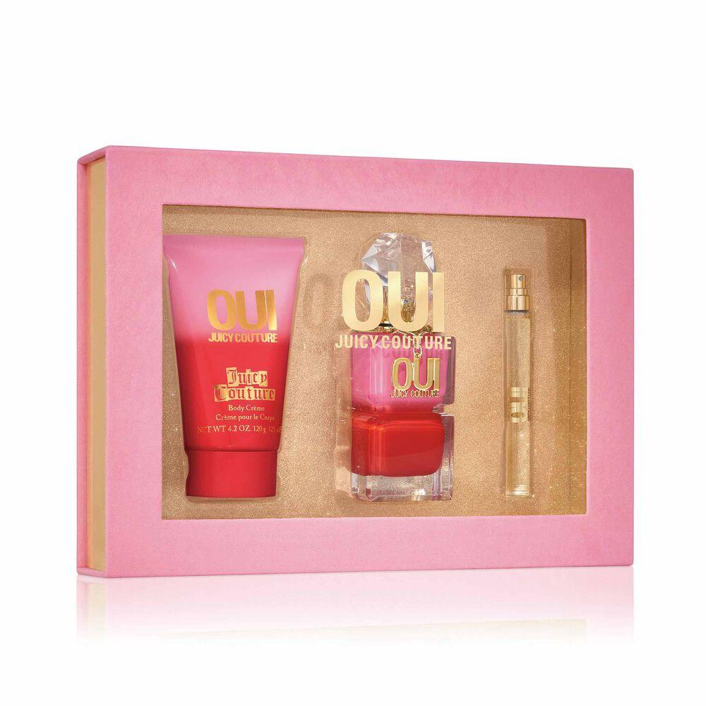 Juicy Couture Oui Juicy Couture 3-Piece Perfume Gift Set for Women - Floral Fragrance Body Lotion & Shower Gel - Perfect for Birthday, Anniversary & Valentine's Day Gifts