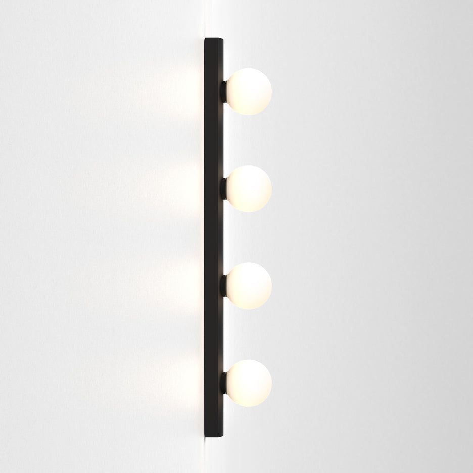 Cabaret IP44 Rated Bathroom Wall Light in Matt Black or Polished Chrome - Perfect for Modern Bathrooms, Powder Rooms and Spa Areas