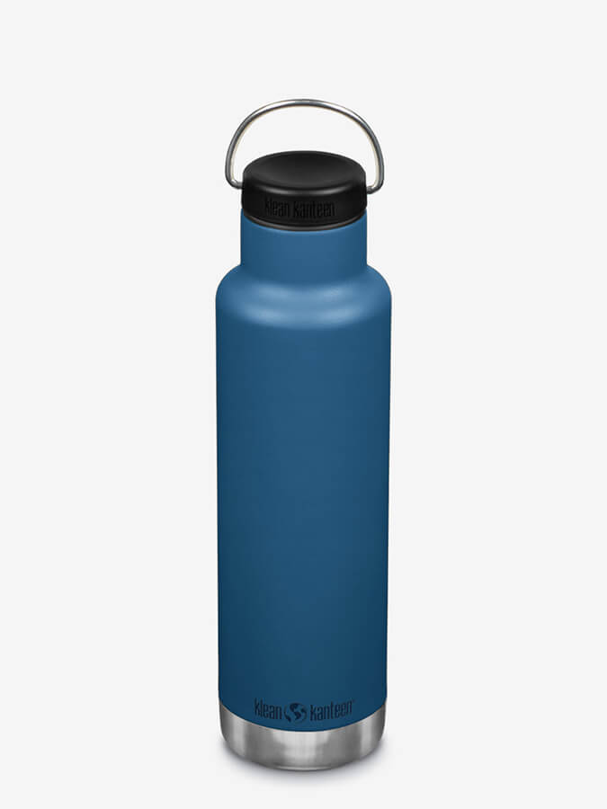 Klean Kanteen 20oz Vacuum Insulated Stainless Steel Water Bottle with Loop Cap | Leakproof & BPA-Free | Perfect for Hiking, Gym & Everyday Use