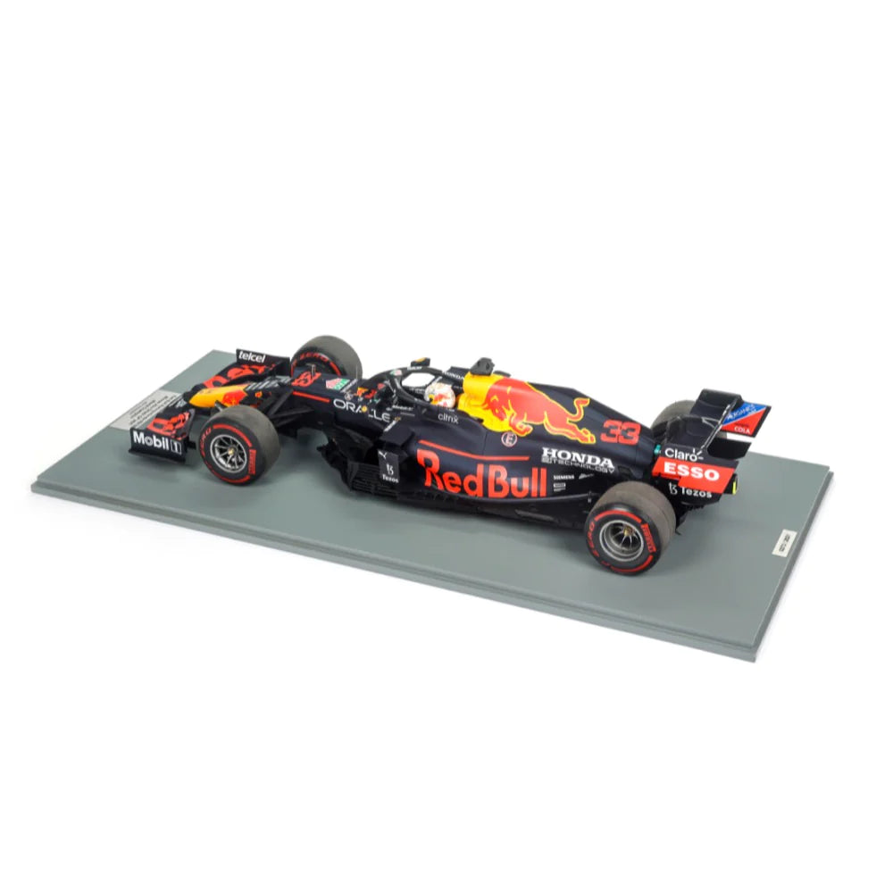 1:12 Scale Red Bull Racing Honda RB16B Max Verstappen #33 - 2021 Abu Dhabi GP Winner & F1 World Champion - Collectible Die-Cast Model Car for Racing Fans & Display