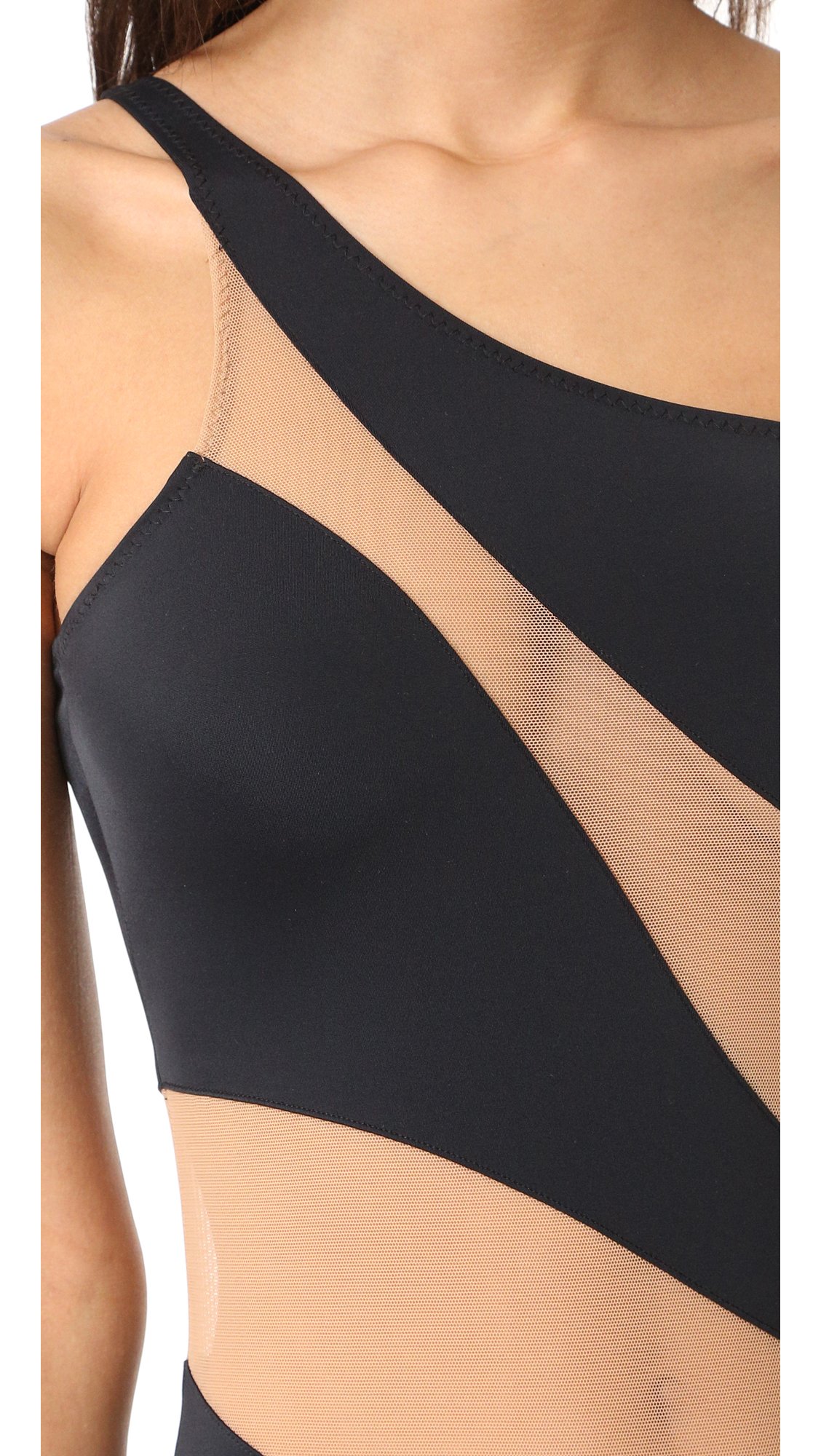 Norma Kamali Women's Snake Mesh Mio One Piece Swimsuit - Sexy High Cut Bathing Suit for Women, Perfect for Pool, Beach, and Summer Vacations