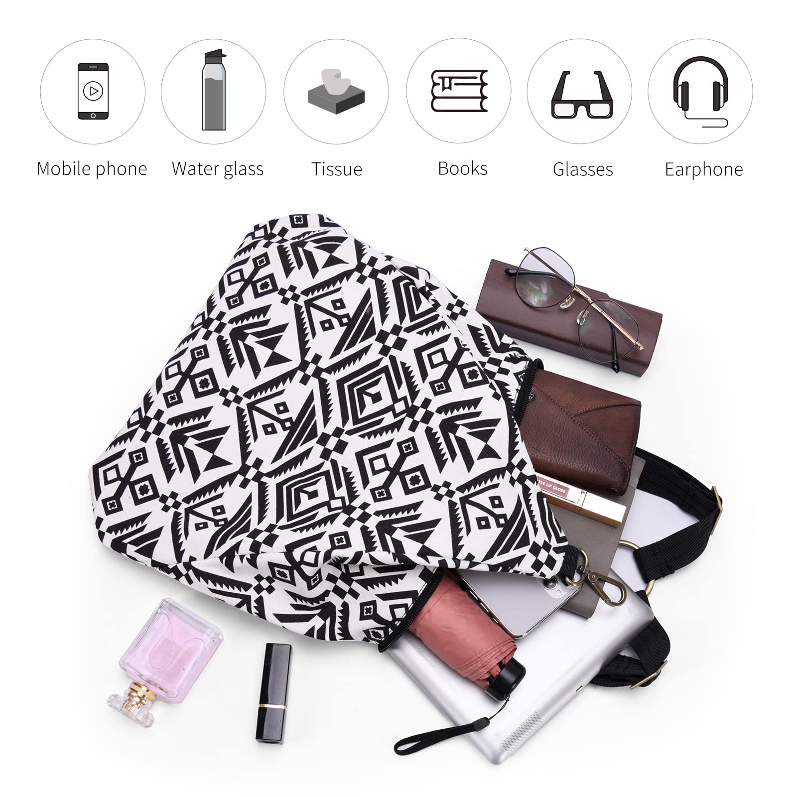 Black Butterfly Premium Women's Backpack - Bohemian Style Fashion Casual Daypack & Small Purse Backpack (24-Black) | Perfect for Travel, Work, School & Everyday Use