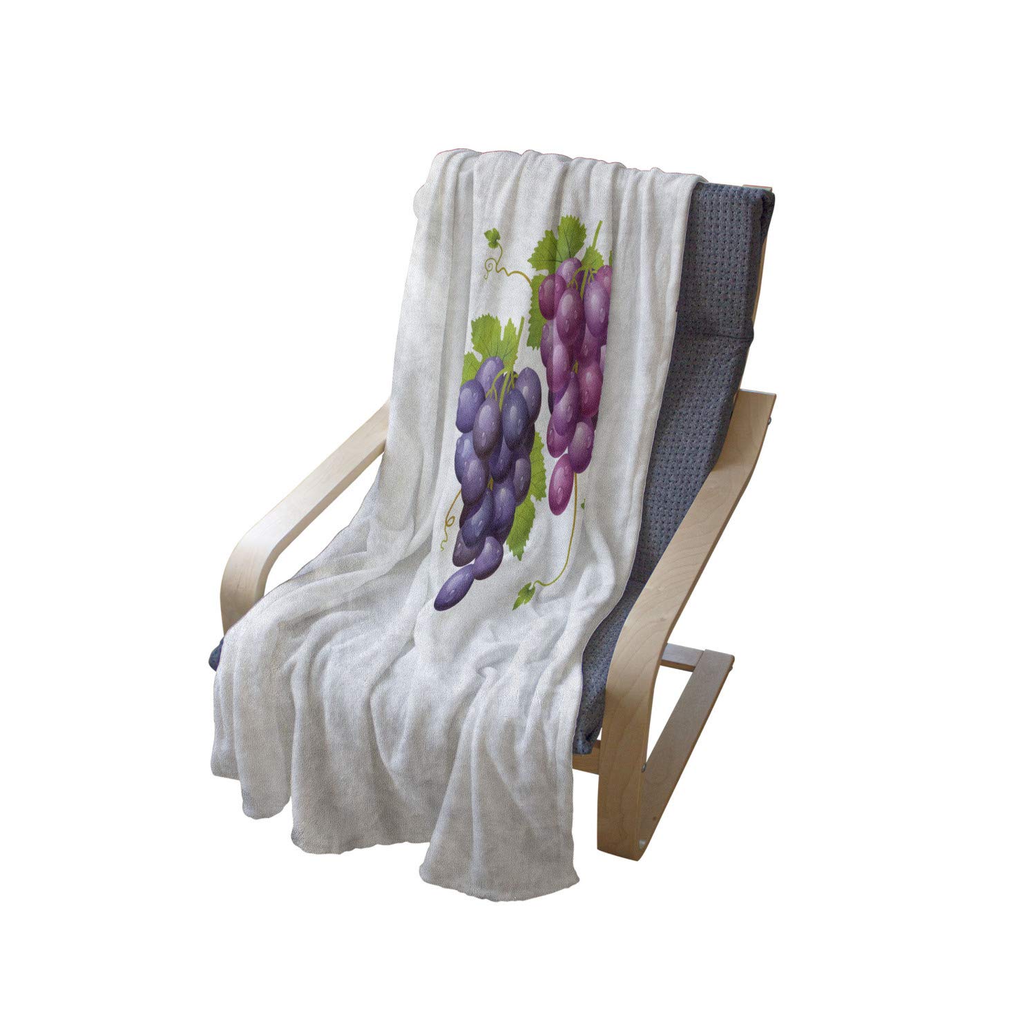 Ambesonne Vineyard Fleece Throw Blanket - 70