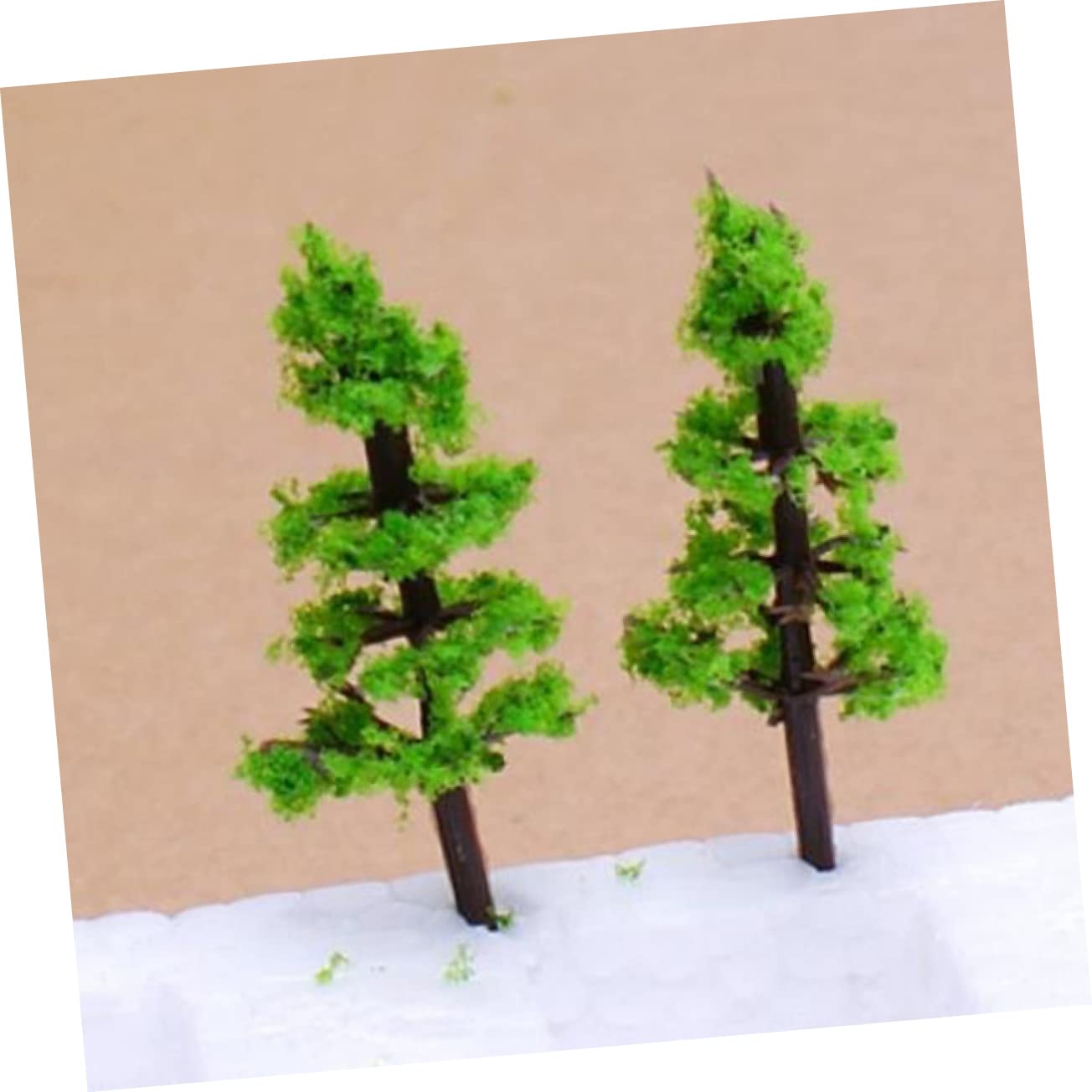Totority 100pcs Green Model Trees for Train Scenery - Miniature Landscape Trees, Plants & Flowers Set - Perfect for Model Train Layouts, Dioramas, and Architectural Displays