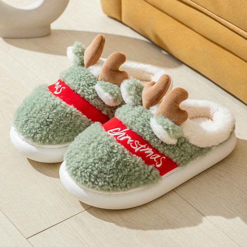 Santa's Snuggle Warm Fuzzy Slippers for Women & Men - Cozy Christmas House Shoes with Non-Slip Sole - Perfect for Winter Holidays, Gift Giving & Relaxing at Home